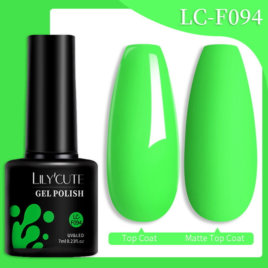 Set de Pegamento para Uñas con Brillo de Color Sólido - Image 30