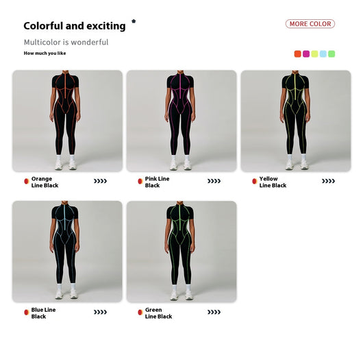 Jumpsuit Deportivo con Espalda Abierta y Detalles en Contraste - Image 13