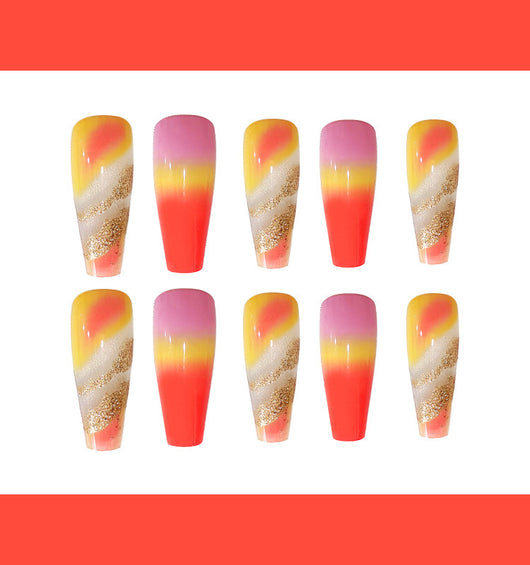 Uñas Postizas Extra Largas Forma Bailarina - Image 4