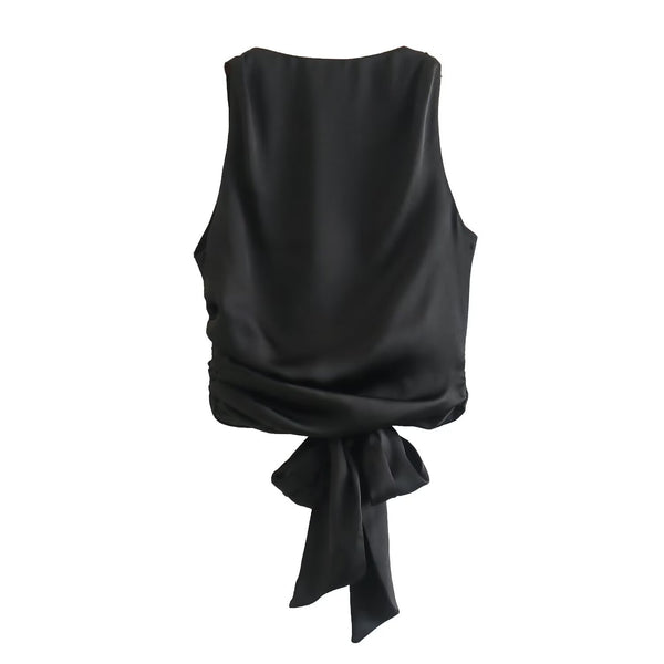 Top Backless de Seda Satinada para Mujer - Image 4