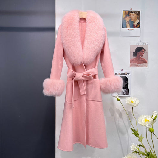 Abrigo Largo de Lana Reversible para Otoño e Invierno - Image 17