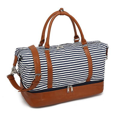 Bolsa de Viaje a Rayas en Lona Resistente - Image 11