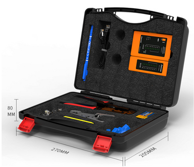 Kit Profesional de Herramientas para Cables de Red y Probador de Conectores - Image 7
