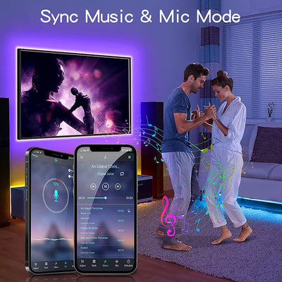 Tira LED RGB Inteligente con Bluetooth y Control por Música - Image 9