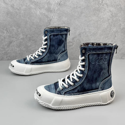 Botas Canvas Altas para Hombre - Estilo Versátil y Moderno - Image 12