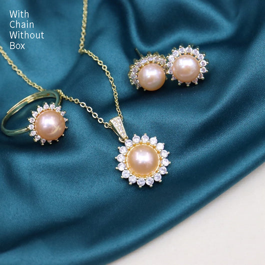 Conjunto de Collar de Perlas de Agua Dulce - Diseño Versátil y Elegante - Image 7