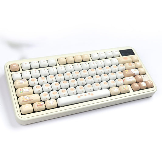 Juego Completo de Keycaps Gato Steamed Bread 7u Complementario
