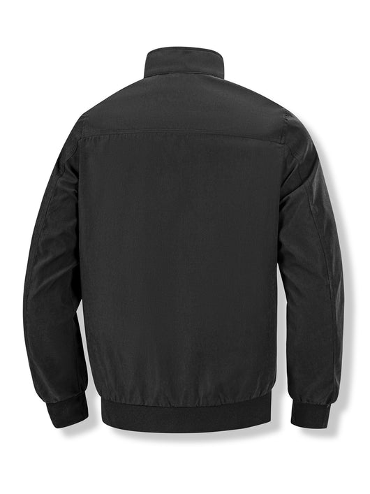 Chaqueta Coreana Hombre Cuello Alto Cierre de Cremallera Color Sólido - Image 15