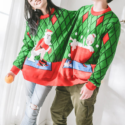 Suéter Navideño Casual con Diseño de Papá Noel - Image 5