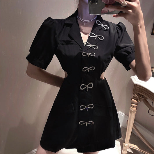Vestido ejecutivo con cuello de moño slim - Image 12