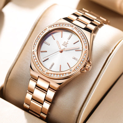 Reloj de Cuarzo para Mujer con Cristales de Circón - Diseño Minimalista - Image 3