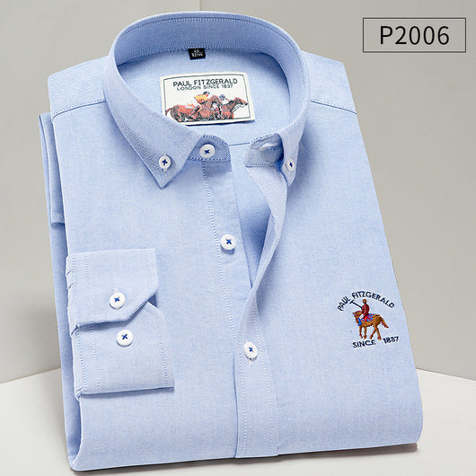 Camisa Oxford de Algodón Puro para Hombre - Estilo Ejecutivo Casual - Image 8