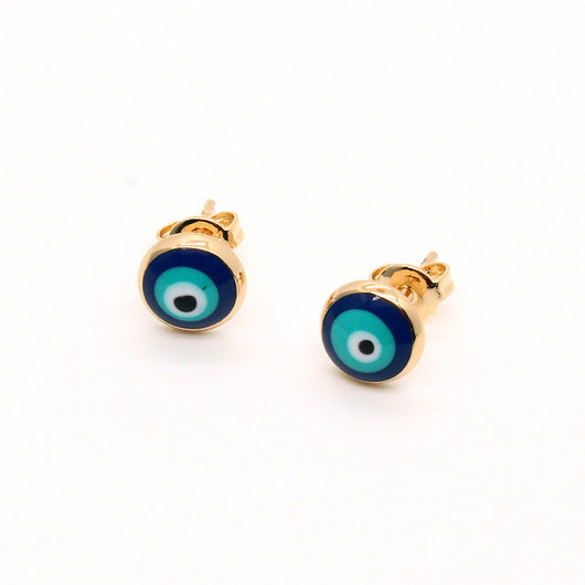 Aretes Vintage Esmaltados Redondos para Mujer - Image 8
