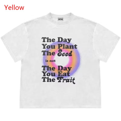 Playera Retro Hip Hop con Letras Americanas - Image 5