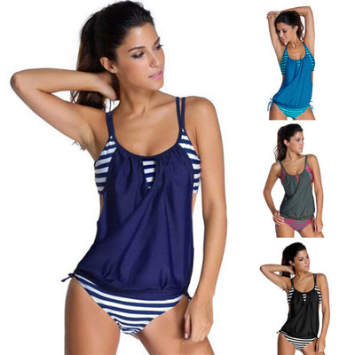 Bikini Clásico Dos Piezas Estilo Resort - Corte Conservador