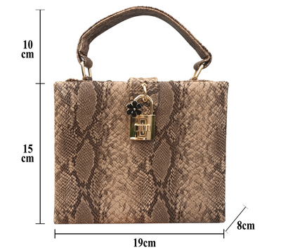 Bolso de Cuero Estampado Serpiente para Mujer - Estilo Europeo y Americano - Image 9