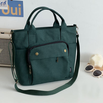 Bolsa de Hombro Portátil Versátil en Pana - Image 10