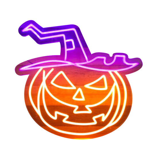 Linterna Decorativa de Calabaza Neón para Halloween - Image 4