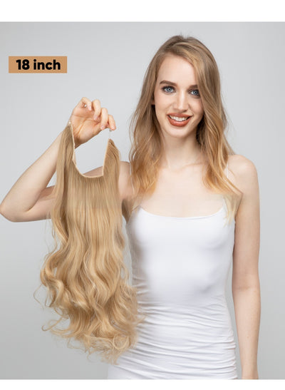 Peluca Ondulada Larga Invisible con Línea U - Cabello Natural Completo - Image 13