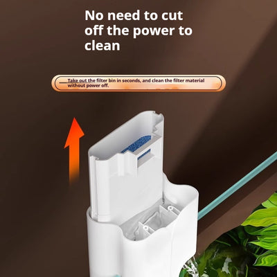 Sistema de Filtro Externo Crazy Water Plants para Acuarios con Cascada Mural Tres en Uno - Image 14