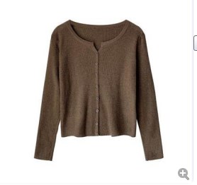 Cardigan Vintage de Diamantes Tejido - Image 9