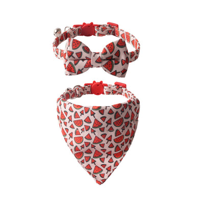 Collar Triangular para Mascota Serie Frutas Coloridas con Moño - Image 7