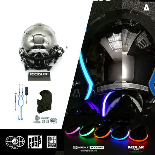 Máscara Cyberpunk LED Diodo KEDLAR - Edición DIY Personalizable - Image 12