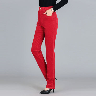 Pantalones de Pana Rectos Elásticos - Comodidad Casual en Algodón - Image 4