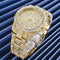 Reloj de Lujo con Diamantes y Esfera Grande