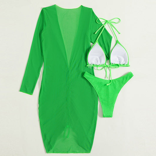Traje de Baño Tripartita Liso para Mujer - Image 17