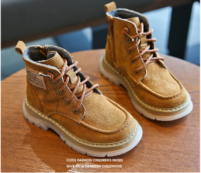 Botas Martin Infantiles de Cuero y Terciopelo - Estilo y Comodidad - Image 9