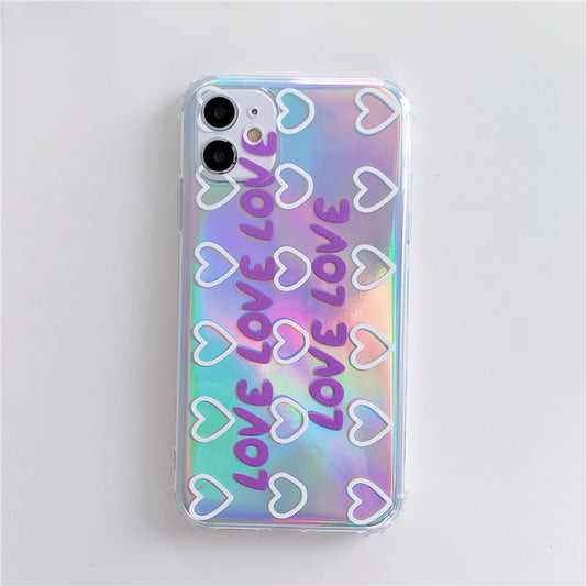 Funda Protectora Púrpura Love Compatible con Apple - Image 2
