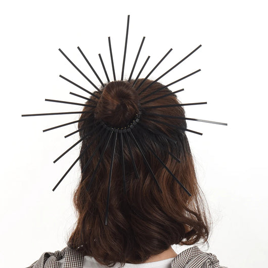 Diadema Gótica con Halo Dorado Exagerado - Image 28