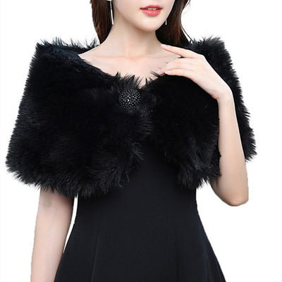 Chal Vestido de Piel de Conejo - Abrigo Cálido y Elegante - Image 5