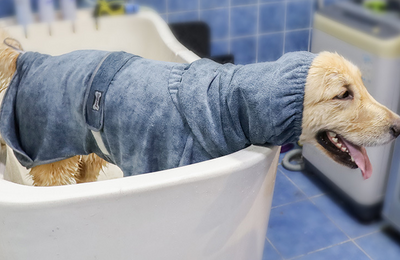 Bata de Baño para Perros en Algodón - Toalla Súper Absorbente - Image 16