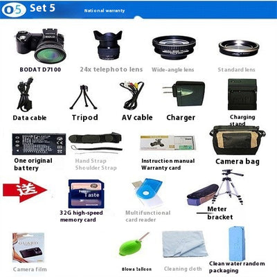 Cámara Digital Teleobjetivo D7100 Enfoque Automático Full HD 33 Megapíxeles - Image 9
