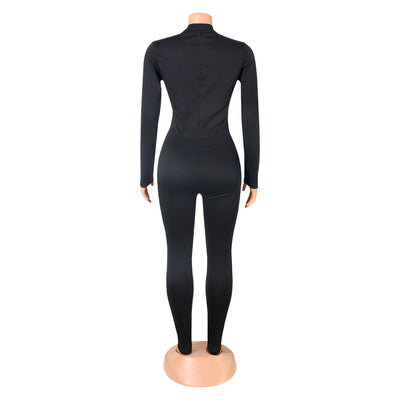 Enterizo Deportivo Ajustado de Manga Larga para Mujer - Image 10