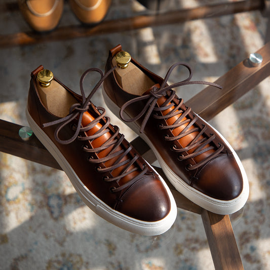 Tenis Retro Artesanales de Cordones - Estilo Casual Versátil