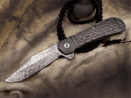 Cuchillo Plegable de Acero Reforzado con Titanio Alta Dureza - Image 9