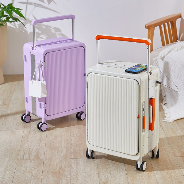 Maleta Trolley Multifuncional con Cargador USB y Ruedas Universales 20 Pulgadas