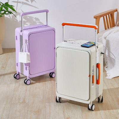 Maleta Trolley Multifuncional con Cargador USB y Ruedas Universales 20 Pulgadas