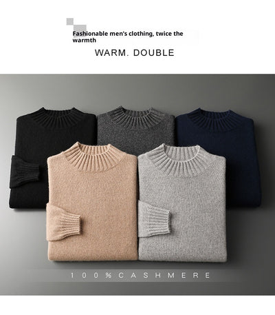 Suéter Cuello Alto Hombre Elegante Versátil Colores Sólidos - Image 10
