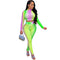 Conjunto Dos Piezas Transparente Ajustado Sexy