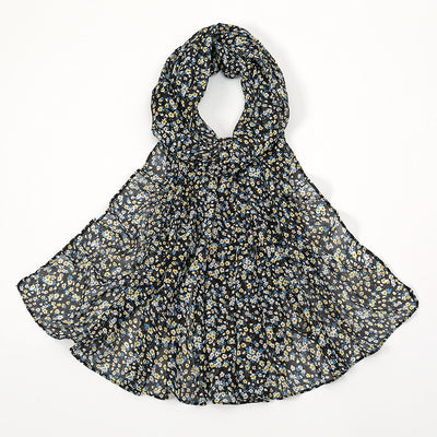 Pañuelo Ligero de Gasa Estampado Floral para Primavera y Verano - Image 5