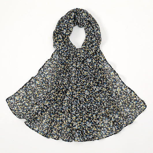 Pañuelo Ligero de Gasa Estampado Floral para Primavera y Verano - Image 5