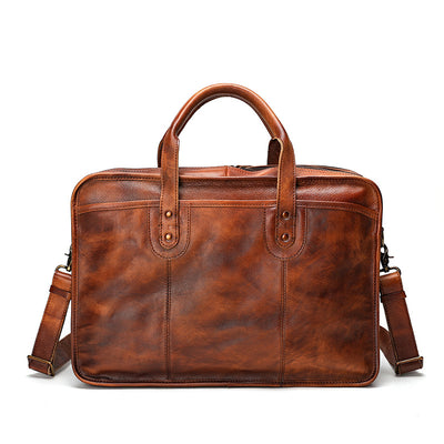 Maletín Vintage de Cuero para Hombre con Gran Capacidad - Image 6
