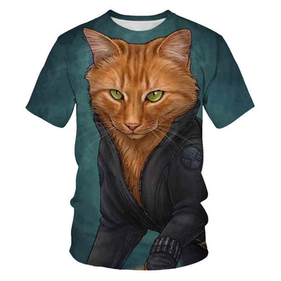 Camiseta Estampado Animal Gato para Toda la Familia - Image 16
