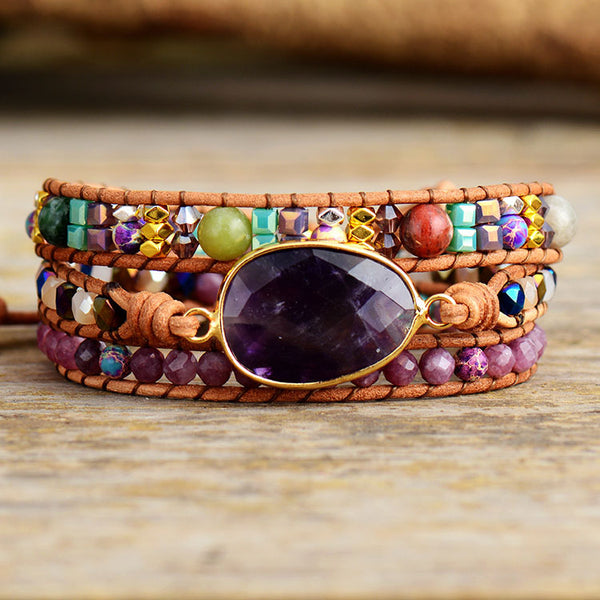 Pulsera de Amatista para Energía Positiva y Amistad