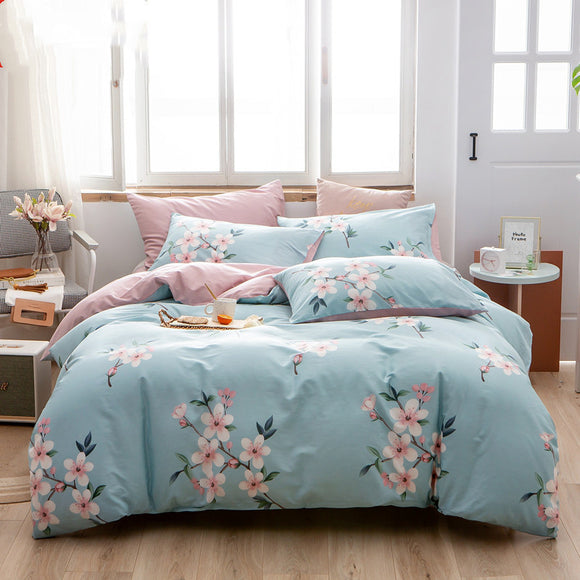 Juego de Cama de Algodón 4 Piezas