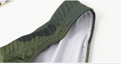 Calzón Triangular de Seda Helada con Diseño Camuflaje - Image 9